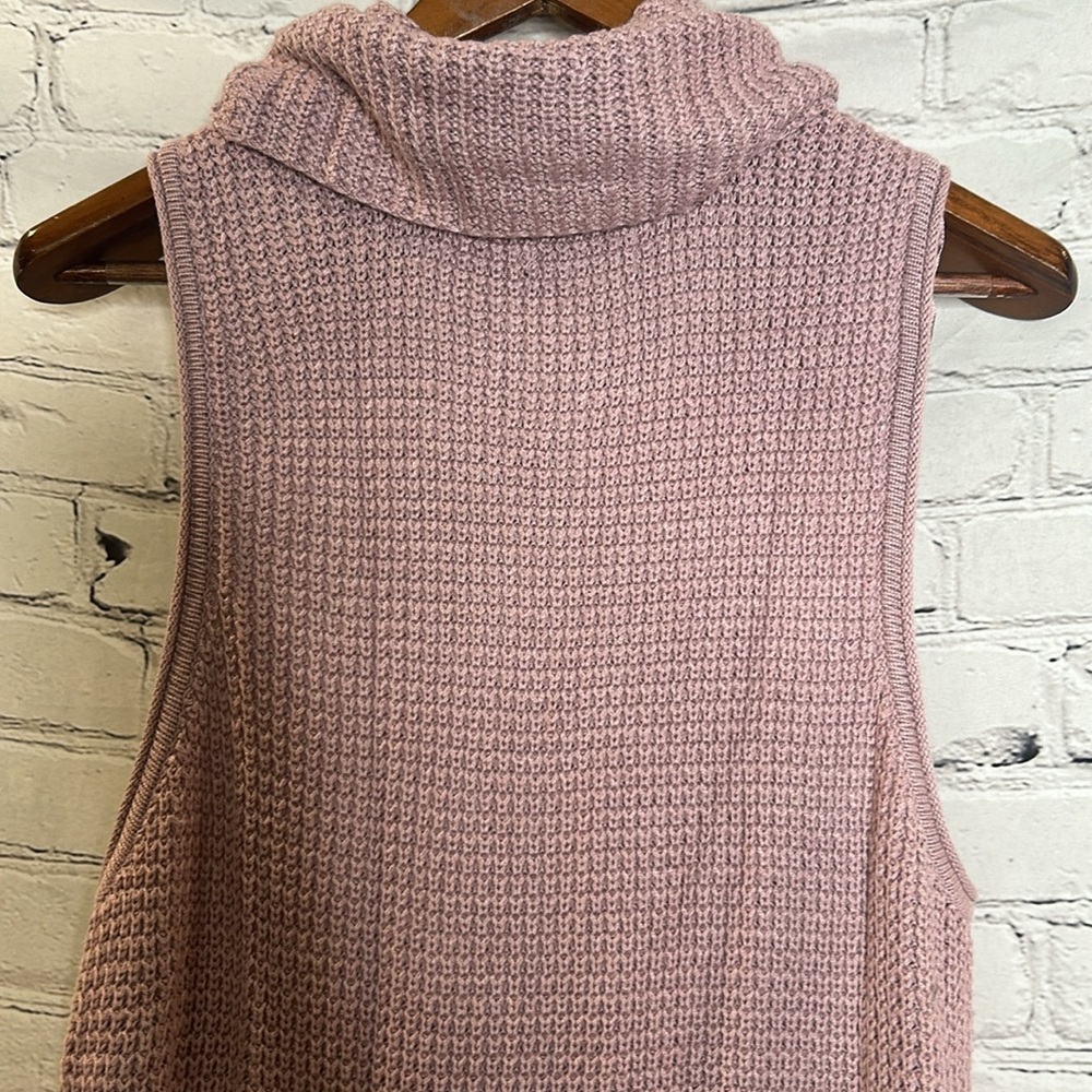 Sonoma Mauve Sleeveless Turtleneck Sweater Size Large Excellent Condition - Picture 7 of 12